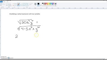 Simplifying a radical expression with two variables