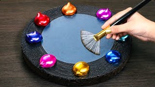 Step By Step Abstract Acrylic Painting For Beginners / relaxing art tutorial / Painting Vedio #art 