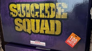 Details SUICIDE SQUAD 100 shot firework cake 🔥🔥💥 NEW BBANGER 🦾🔥 by NUNYA BRAND @Reckles5Pyro Guide