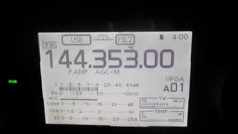 FSK441 signal on 2 meters - 144.353MHz