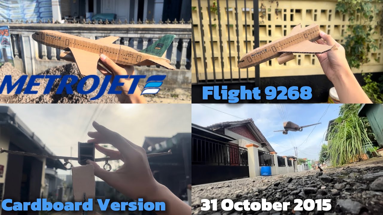 Metrojet Airlines Flight 9268 Crash (Cardboard Version) - YouTube
