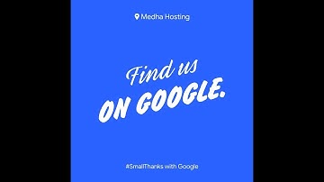 A #SmallThanks from Medha Hosting to you   August 2018 1