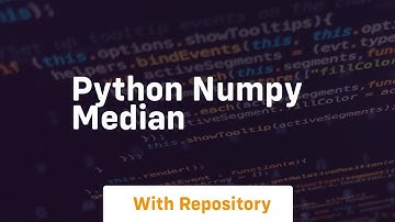 python numpy median