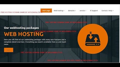 Get Free Business Hosting Sub Domain And .Com .Net .De Domain For Life Time By MouzamAli.Tech