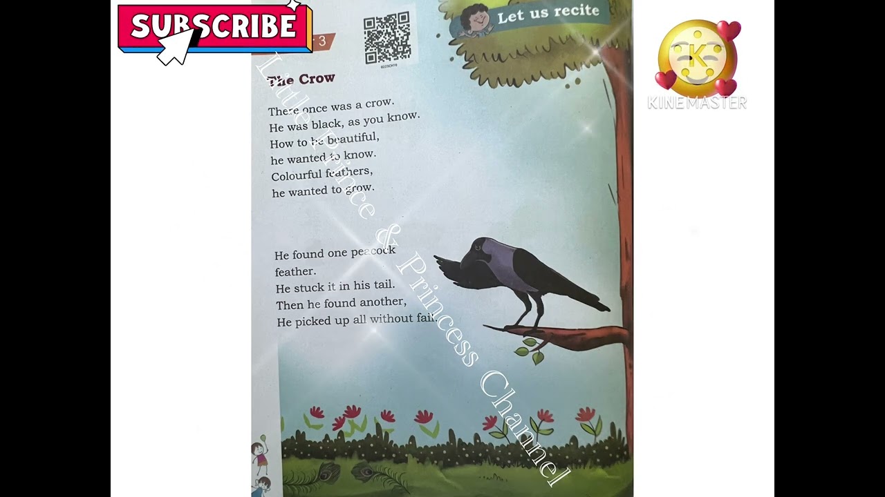 The Crow | There once was a crow 2nd Std English Poem with Lyrics | Mridang | NCERT | English 👍