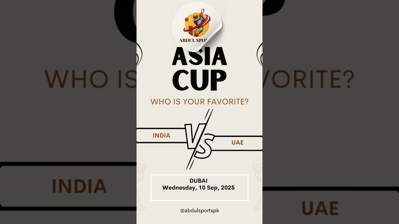 India vs Uae | Asia Cup 2025 | trending music youtube