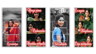 💞Ey sandaaliyae En sathikaariyae Love Song Lyrics Video Editing in Alight motion Instagram Trending