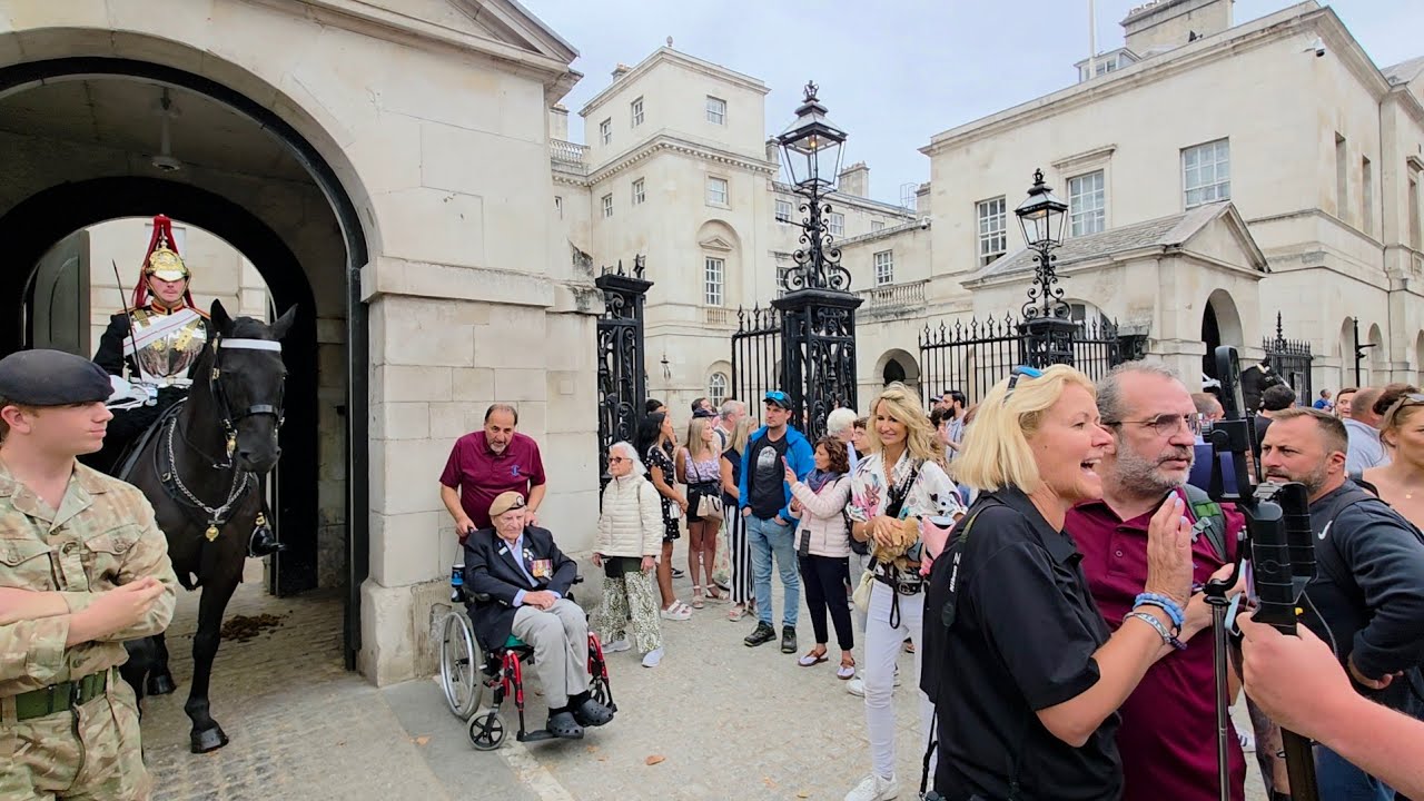 Lady Victoria Hervey &  The Veteran Today at Horse Guards in London 