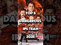 top 5 Top 5 Dangerous IPL Teams of 2025 🧐