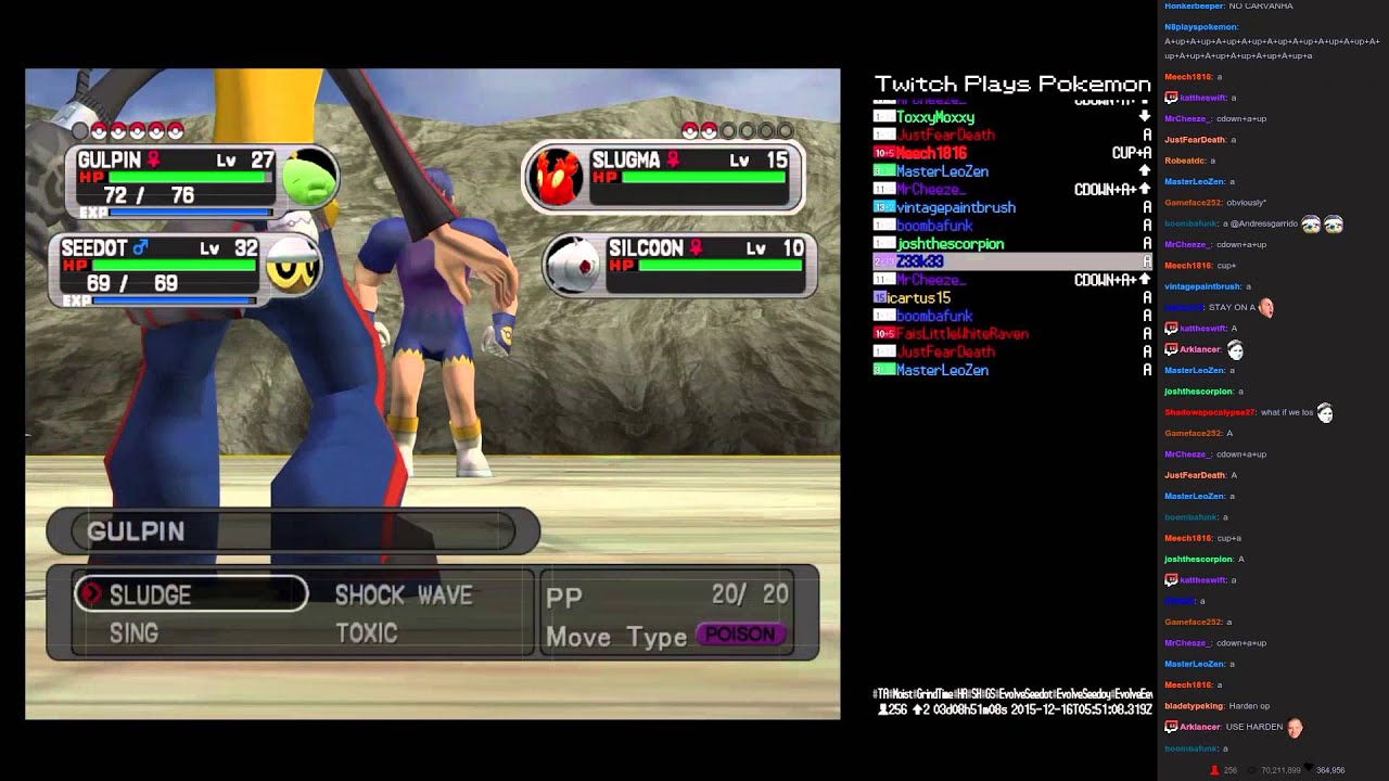 TPP XD Seedot Evolves into Nuzleaf (Mt. Battle Grinding) YouTube