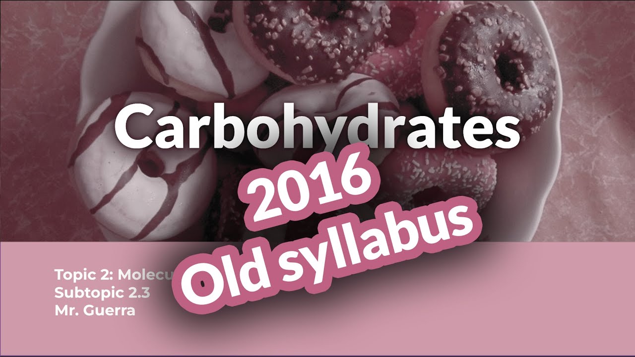 Carbohydrates IB Biology Topic 2 Molecular Biology YouTube