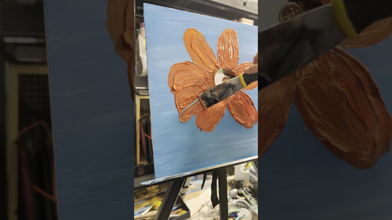 Modern Flora Mixed Media Art Challenge