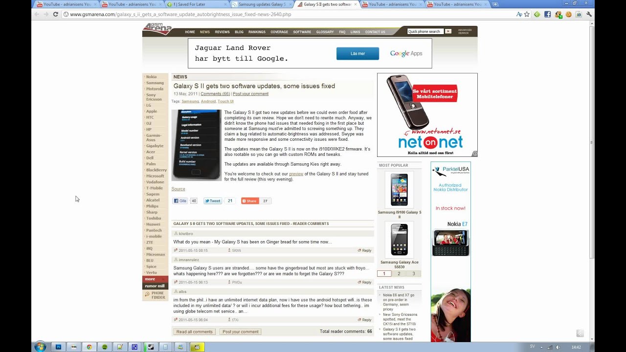 Samsung Galaxy S2 Software Update i9100XWKE2 Firmware! Fix Automatic ...