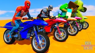Cartoon Race Spider-man GTA 5 #shorts #shortslive
