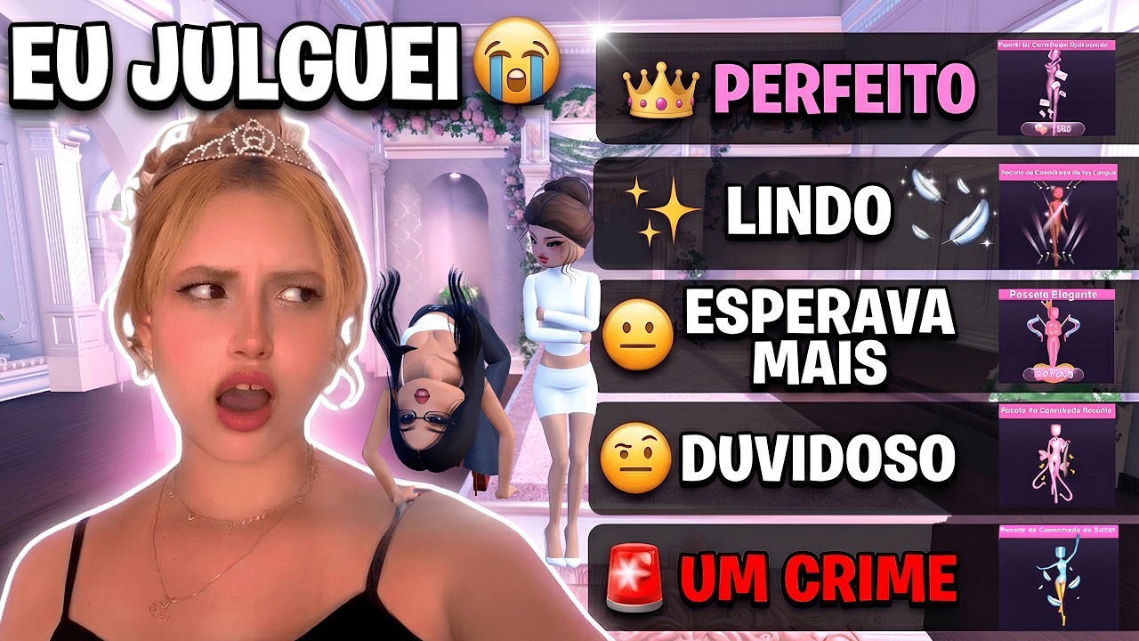 RANKEANDO AS CAMINHADAS DO DRESS TO IMPRESS… EU ME ARREPENDI 😭roblox