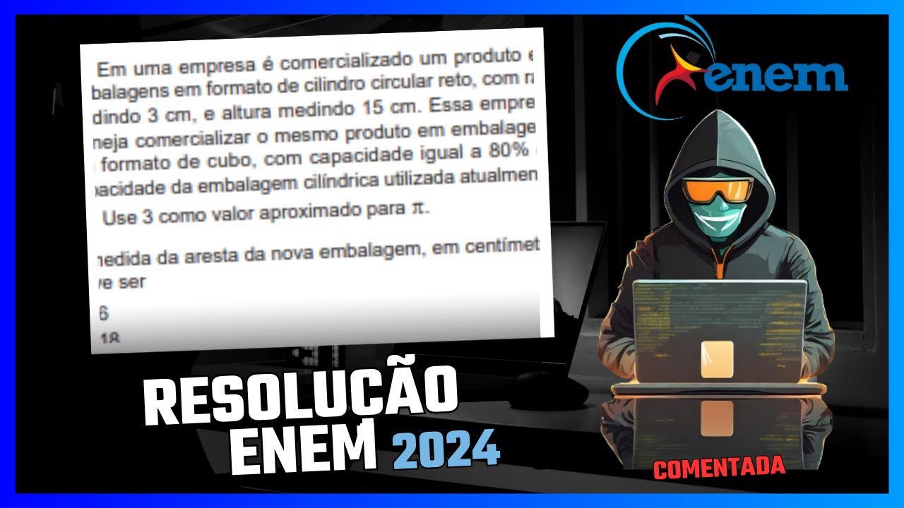 ENEM 2024 - Em uma empresa é comercializado um produto em embalagens em ...