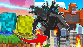 Evolucioné El Huevo De GODZILLA VS KONG en Minecraft!