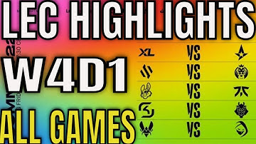 LEC Highlights ALL GAMES W4D1 Summer 2022 | Week 4 Day 1