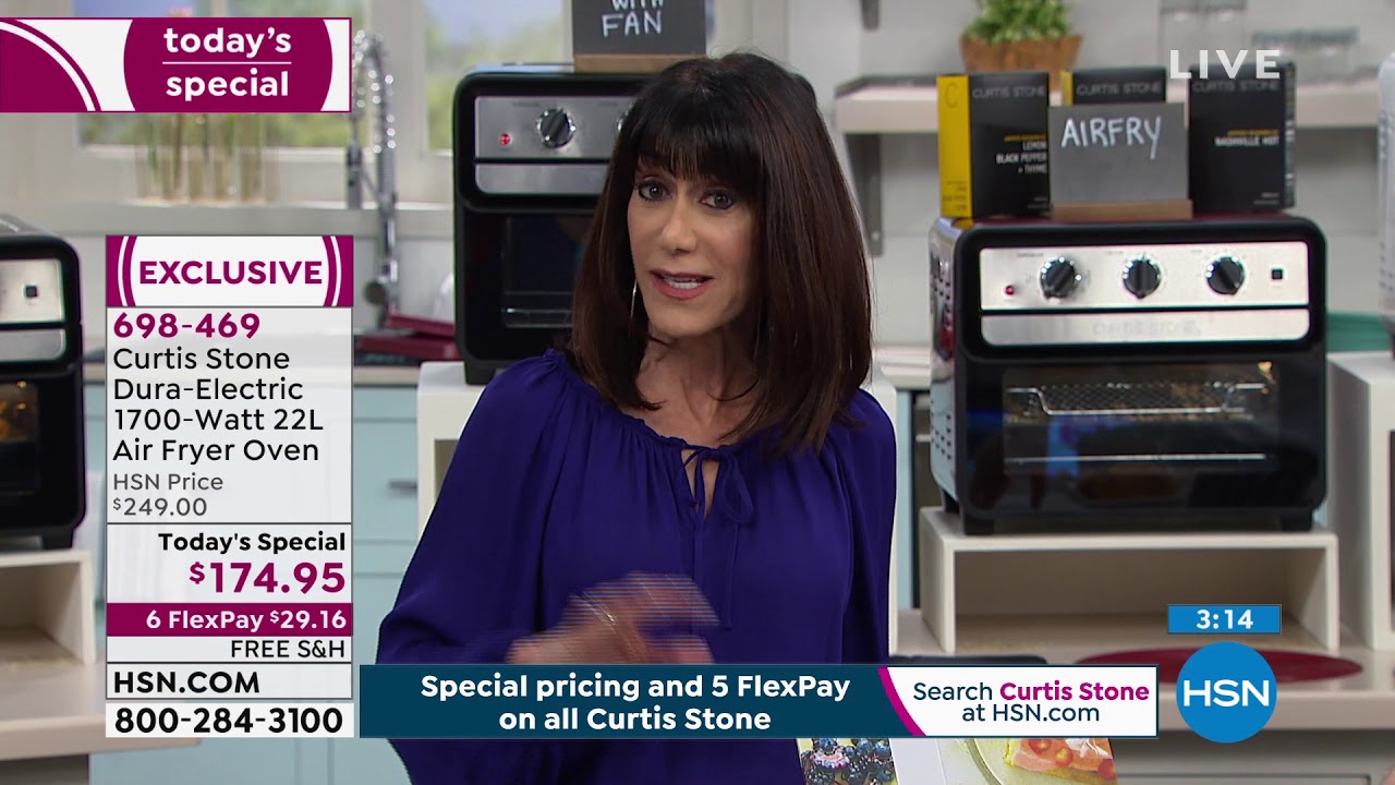 Curtis Stone DuraElectric 1700Watt 22L Air Fryer Oven w/... YouTube