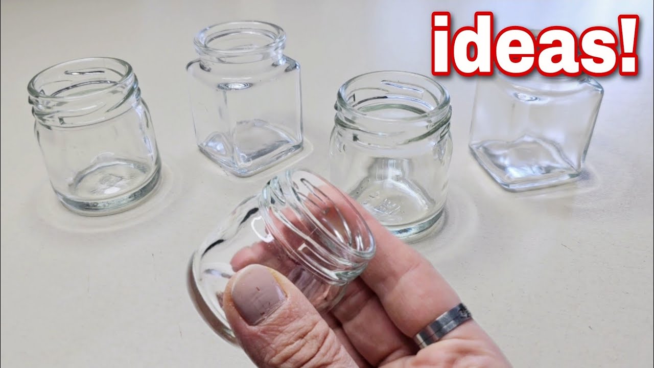 Easy and Cute Ideas Made with Tiny Glass Jars!♻️🥰