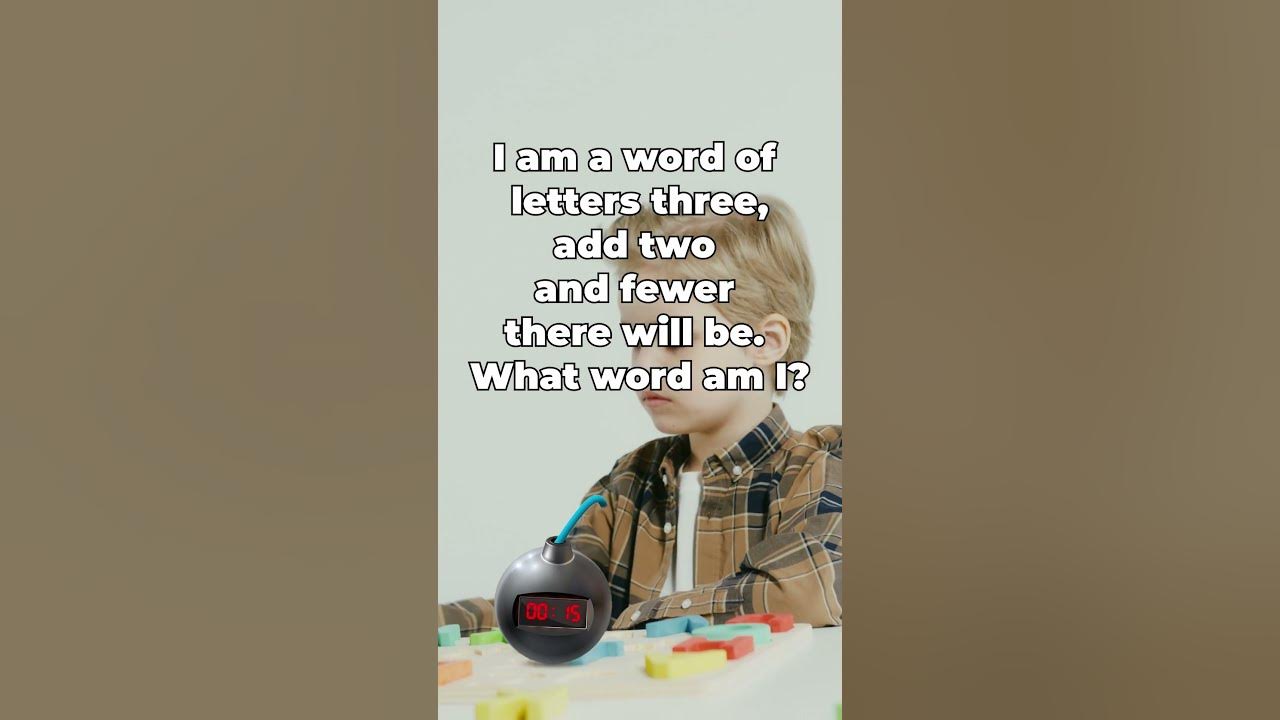 I am a word of letters three; add two and fewer there will be. What