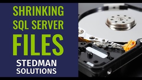 Best practices for shrinking files in SQL server