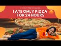 I ate only pizza for 24 hours challenge ft my mom