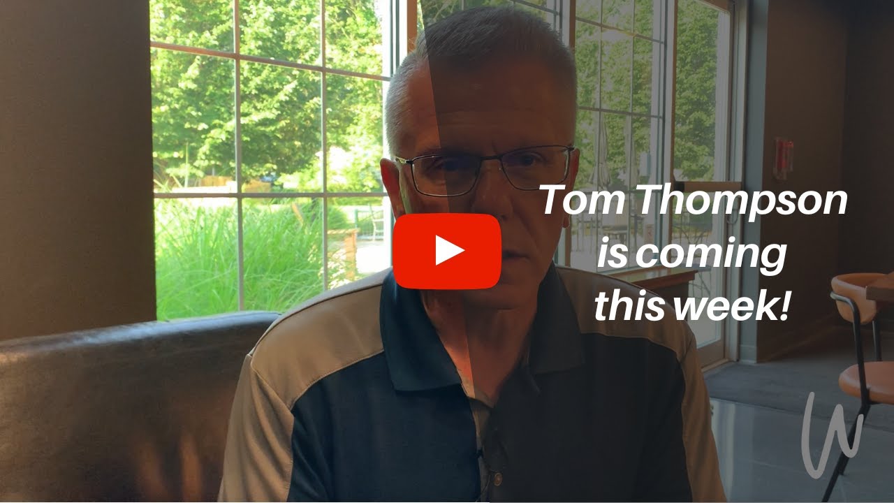 Tom Thompson is coming this week! YouTube
