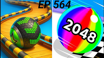 Going Ball VS Ball Run 2048 Gameplay👹🌀😱💥 Max Level unlocked speed Run challenge 564