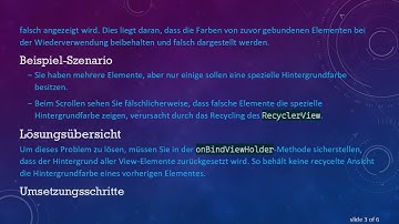 Behebung des Problems mit Farbrepetition beim Scrollen im RecyclerView von Android