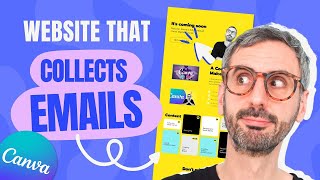 How to make a Canva Website to collect emails