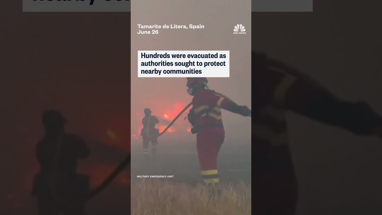 Spanish firefighters battle blazes amid European heatwave