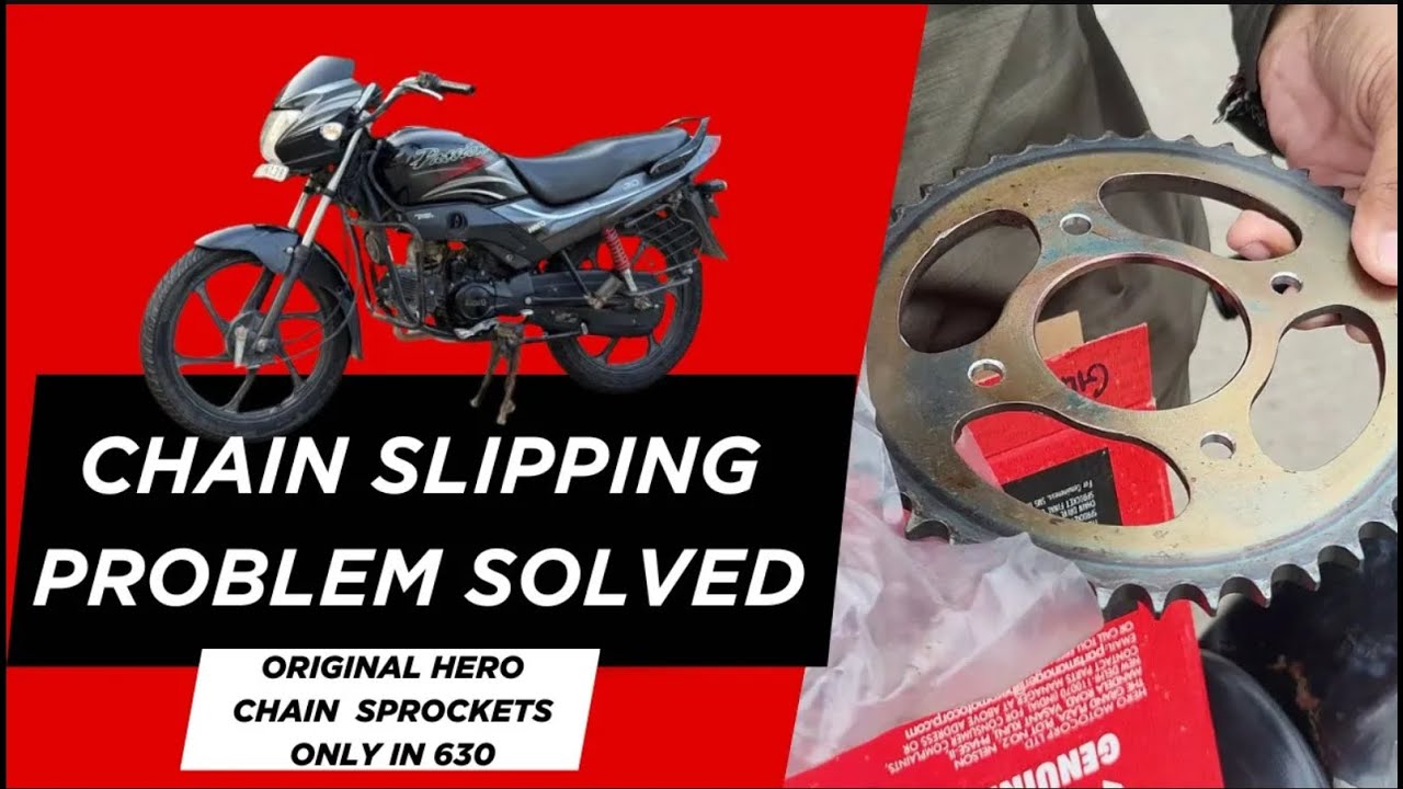 Hero Bike Chain Slipping Problem? | Chain Sprocket Replacement Step-by-Step Guide 🔧