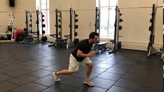 Split Squat Drop Catch (Neuro Prep)