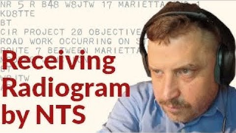 Receiving Radiograms from a National Traffic System Net: Radio KD8TTE Ep 010