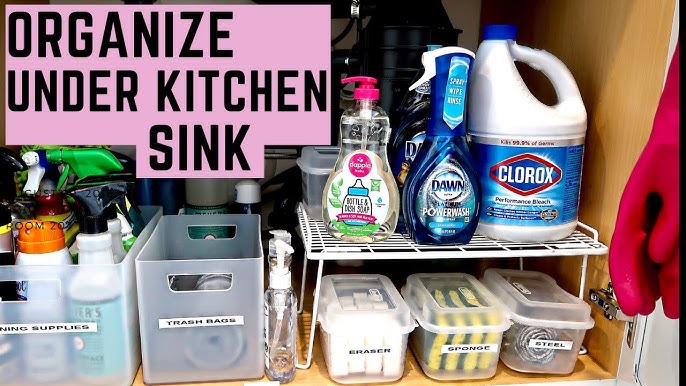 Under the Kitchen Sink Organization Ideas - Happy Happy Nester