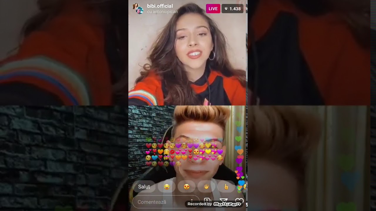 Bibi si antonio pican live pe instagram