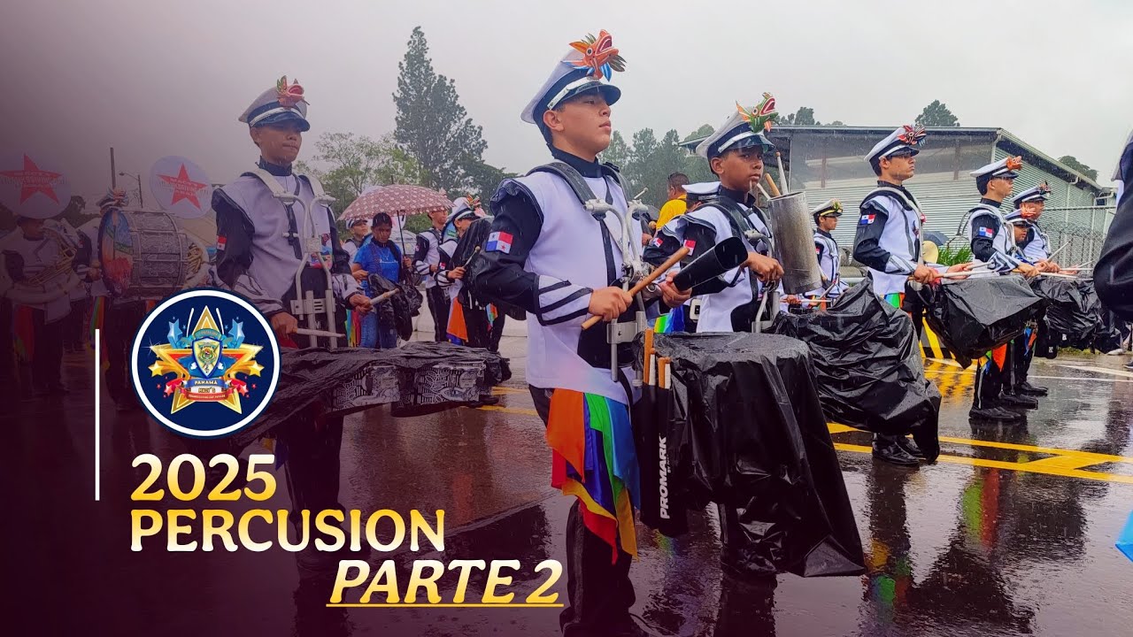 BAMUSLAP: BLACK PANTHER PERCUSSION PARTE 2  |  PARADA DE LAS FLORES [VOLCAN 2025]