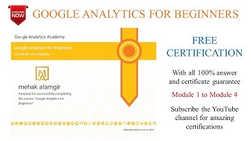 Beginners Google Analytics Assessment 100% Correct