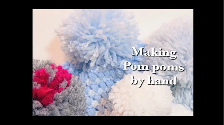 How to make pom poms for hats by hand - fast and easy #146