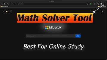 Math Solver Tool in Microsoft Edge