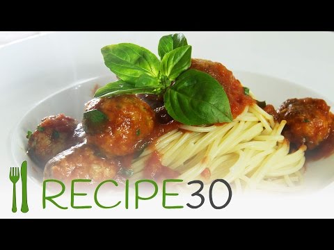 Spaghetti Turkey Meatball Recipe in 30 seconds.