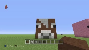 How to: Build a minecraft a cow head // #1