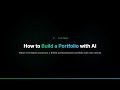 How to Build a Portfolio with AI — $100K Semiconductor/AI