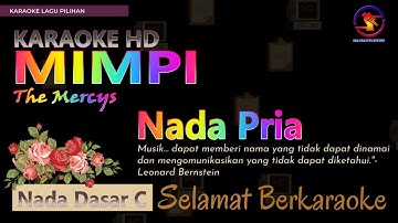 Karaoke Mimpi - The Mercys (Ver. Eka Pratiwi Electone) nada pria C || Karaoke HD.