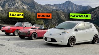 Motorcycle Powered Cars - Canyon Carving!