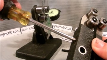 HOW TO Adjust Spring Tension of a Tri Roll Thread Comparator