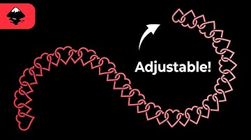 Easy Intertwined Heart Chain in Inkscape (Adjustable!)