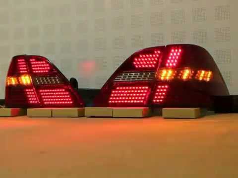 30 セルシオ 前期 フルLEDテール W流星仕様 ブラックラメ - YouTube