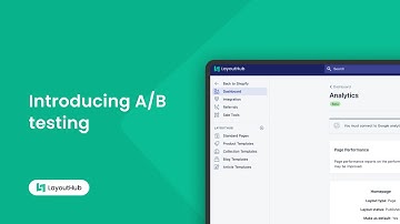 Introducing A/B Testing in LayoutHub | Boost Shopify Conversions with Split Testing
